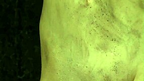 what if chained beauty in costume fingers her shaved pussy wildly?!