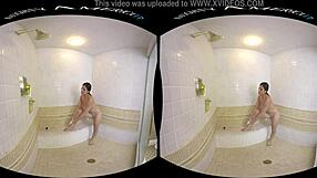 Naughty America's Big Tits Pornstar Rides in Hotel Lingerie POV