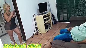 Ines Ventura Catches Employee Jerking Off And Fucks Him!