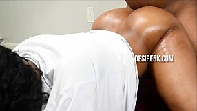 ebony milf rides big black cock reverse cowgirl in hardcore sex tape