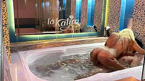 hey wanna see me fuck this colombian babe in jacuzzi then cum deep underwater?