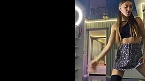 ki-sim cheats on her old skinny cuckold showing her slutty teen side 