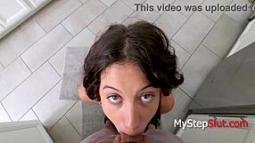 Amateur latina redhead casting in sheer lingerie humiliated outdoors by dom