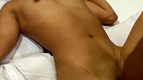 cute 18yo petite beauty fucks old black cock cum covered homemade