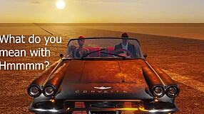 Fucking blowjob on the beach with old dude in James Bond parody!