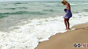 zuzana z fingers her chilled pussy outdoors!