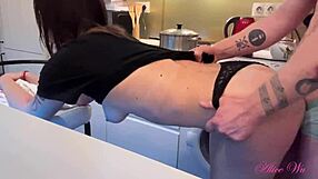 Stepmom bends over homemade for rough milf pussy pounding and orgasm pov