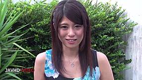 imagine this asian teen sucking cock while getting fucked hard outdoors