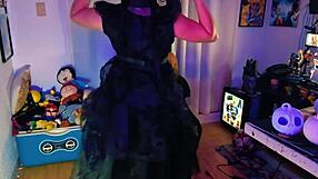 Hotwife Dressed As Merlina Begs Lover To Fuck Her Hard