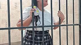 my tight student pussy pounded in jail