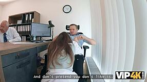 vip4k. mina k seduces loan manager at work