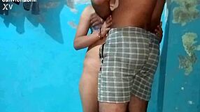 Explosive Kissing Ignites Closeup Standing Pound with Janvibhabhi!