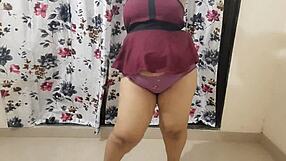 samiya shakes her big ass and tits naughty in bedroom doggystyle