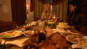 brooke ballentyne rides cock creampie in chaps!