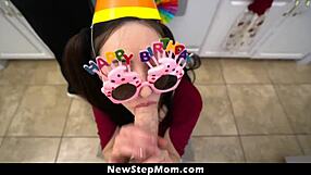 hey stepson, stepmom and stepsis got this naughty party just for you to feel better
