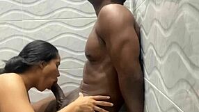 stepfather face fucks latina teen deepthroat in bathroom cumshot fun