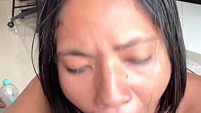 She Films Herself Gagging On Huge Cock Deep
