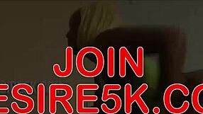 ebony milf rides big black cock reverse cowgirl in hardcore sex tape