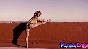 big tits blonde latina teen mia valentine strips stockings to bare hairy pussy outdoors