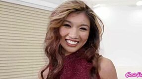 jay pounds clara's tight pussy relentlessly before coating her big natural tits in hot cum