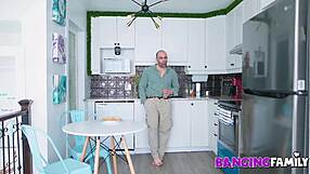 damn this fit stepmom gets nailed so hard by her stepson in family bang