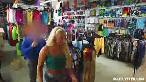 Think Shoplifting's Easy Mads Flores? Monster Cock's Your Real Penalty!