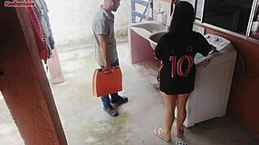 Married Housewife Pays Washing Machine Tech with Fat Ass While Hubby’s Away