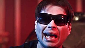 Alex Angel Dances into Bathroom Lesbian 3some Kiss Fest