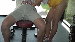 man i went to gym for workout but hot chick wanted to cheat right there
