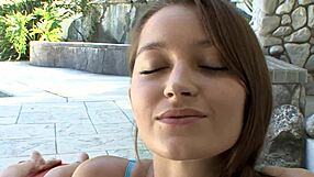 dani daniels licks heather starlet's pantyhose pussy after sweaty yoga seduction