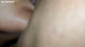 Explosive Kissing Ignites Closeup Standing Pound with Janvibhabhi!