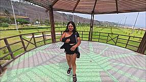 heart pounding as i fuck chubby peruvian beauty on beach shore