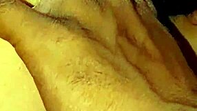 White teen screams riding small black mature boyfriend's cock hard!