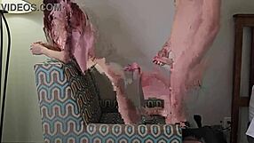 young wife sneaks doggystyle pounding with hubby's friend in hotel