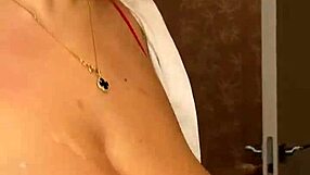 Milf pours milk over huge tits begging you to lick them clean