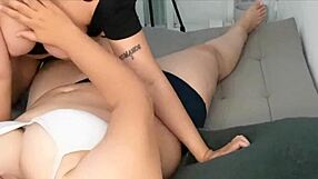 mature woman enjoys lesbian play leading to big orgasm