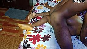 Submissive ebony cries as big black cock destroys her fat ass