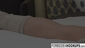 skinny babe hooks up by accident with step-brother for hardcore facial cumshot blowjob