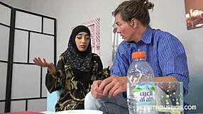 Sexy Muslim Babe Spreads Legs in Kitchen