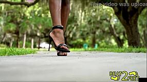 Giggles Struts Heeled Feet Close
