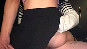 Why does this thick Latina amateur bounce her ass so hard on that dildo toy?