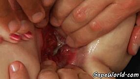 Take this hot cum blast all over your gaping asses euro babes
