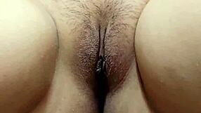 White teen screams riding small black mature boyfriend's cock hard!