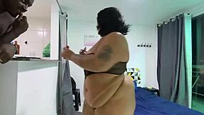 roommate flashes fat bbw's wet tight pussy and braces in dorm