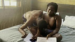 my ebony university neighbor screams wild during hardcore bedroom pounding with husband