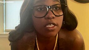 hazelnutxxx lighter bikini tease hides her ebony curves