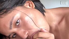 She Films Herself Gagging On Huge Cock Deep