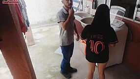 Married Housewife Pays Washing Machine Tech with Fat Ass While Hubby’s Away