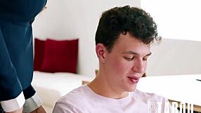 Stepmom Flight Attendant Roleplay Turns Wild with Stepson's Hardcore Thrusts