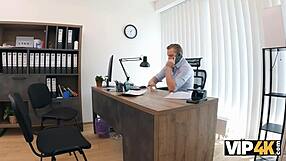 vip4k. mina k seduces loan manager at work